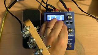 Pt12 Boss SY200 Synthesizer Pedal  Arpeggio Sounds [upl. by Erialcyram202]