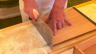 japanese street food  Art of making SOBA NOODLES そば [upl. by Eirrotal]