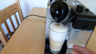 Latte Macchiato Zubereitung mit DeLonghi Lattissima Nespresso Maschine [upl. by Bang585]