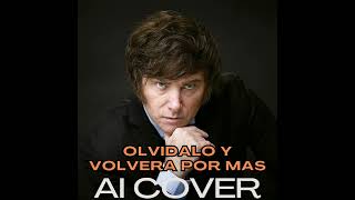 JAVIER MILEI  OLVIDALO Y VOLVERA POR MAS ACUSTICO  AI COVER [upl. by Llerahc]