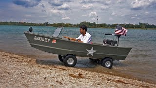 HOMEMADE Boat Car Amphibious Vehicle gokart [upl. by Marnia]