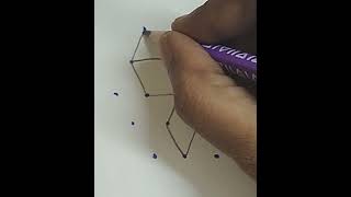 53 Pulli kolam for beginners youtubeshorts rangoli trending shortsfeed [upl. by Scrivings]