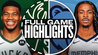 BUCKS at GRIZZLIES  FULL GAME HIGHLIGHTS  October 31 2024 [upl. by Farhsa]