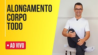 🔴 DOR NO CORPO ALONGAMENTO FÁCIL  AO VIVO  Nível 2  Exercícios para Idosos [upl. by Glynas491]