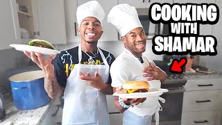 DESHAE FROST X SHAMAR COOKING CHALLENGE GOES WRONG [upl. by Onibag83]