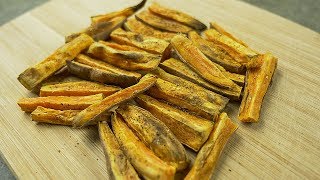 How to Make Crispy Healthy Sweet Potato Fries without OIL [upl. by Darlene589]