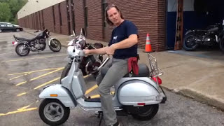 Vespa PX150 ClevelandMoto Test Ride Polini 177 and Sito Exhaust [upl. by Luttrell641]