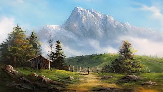 Easy Landscape Painting  Step By Step Painting Tutorial  How to Paint Landscape Scenery Landscape [upl. by Ainehta]