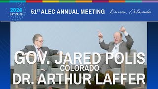 Gov Jared Polis CO and economist Dr Arthur Laffer discuss Supply Side Economics [upl. by Ralyks]