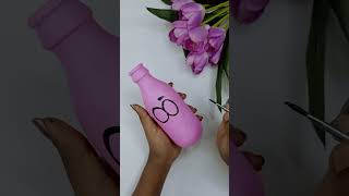 Chikki ya Cartoon na Draw panalam Vanga chellakutties 😻Glass bottle reuse idea 💡shorts viral [upl. by Ecirtak]