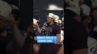 Shoheis message to Dodgers fans 💙 via Spectrum SportsNet LA shorts [upl. by Stovall606]