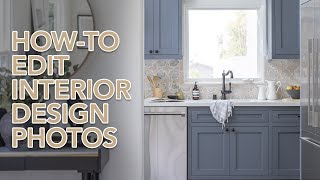 How To Edit Interior Design Photos [upl. by Eimac]