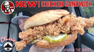 KFC NEW Classic Chicken Sandwich  Review [upl. by Emmuela763]