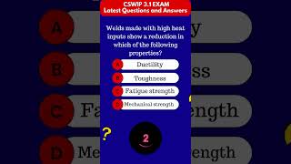 Q18 Latest CSWIP 31 Exam Questions and Answers 2023 shorts feedshorts ytshorts [upl. by Assyla296]