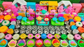 6 Minutes Satisfying with Unboxing Hello Kitty Sanrio kitchen set  Tiny ASMR Miniature kitchen set [upl. by Yllor231]