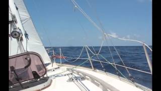 Sailing Contessa 26 Cavendysh off Miami [upl. by Erdreid]