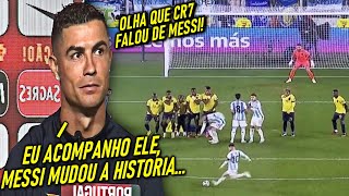 INACREDITÁVEL REAÇÃO de CR7 com JOGO de MESSI  FALOU TODA A VERDADE [upl. by Ssew512]