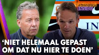 Valentijn Driessen in discussie met perschef KNVB Niet helemaal gepast om dat nu hier te doen [upl. by Shedd]