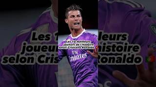 Les 10 meilleurs joueurs de l’histoire selon Cristiano Ronaldo football cristianoronaldo cr7 [upl. by Ekeiram]