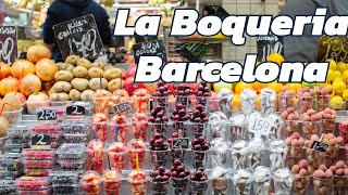 The Mercat de Sant Josep de la Boqueria Barcelona Spain [upl. by Valerle731]