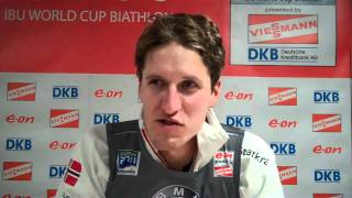 Lars Berger Interview after Ruhpolding Sprint [upl. by Danelle68]