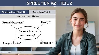 Was machen Sie am Sonntag  German A2 speaking part2 [upl. by Lemmueu]