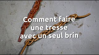 Comment faire une tresse avec un seul brin  pointselliercom [upl. by Lexi]