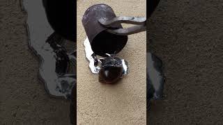 Amazing Casting Melting Aluminum into Shell shorts viralvideo reels art [upl. by Aleicarg]