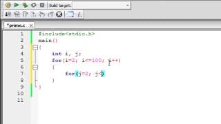 C Programming Tutorial  42 Finding Prime Numbers [upl. by Ainsworth]