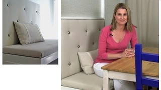 How to build an upholstered panel for a banquette [upl. by Zorine]