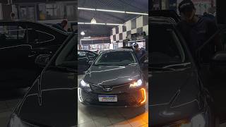 Moldura DRL e Seta Sequencial Corolla Xei 2024  Lâmpada Ultra Led shorts corolla [upl. by Aratal684]