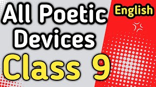 Class 9 english all poetic devices chapter wise studyeasy404 [upl. by Adlai]