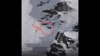 One of the Biggest Unintentional Sends Off Cliff On Skis Ever [upl. by Ailehpo]