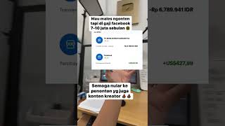 Gaji Facebook dan YouTube jadi semangatmu shorts [upl. by Perusse414]