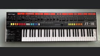 New Synth Behringer JT16 Roland Jupiter8 clone [upl. by Rowell]