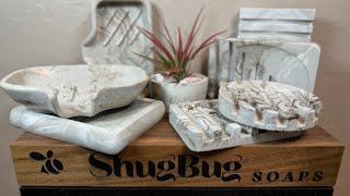 Making Concrete Soap Dishes [upl. by Arrek]