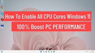 How To Enable All CPU Cores Windows 1110 amp 100 Boost PC PERFORMANCE [upl. by Kenison]