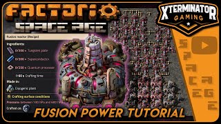 Factorio Space Age Tutorial  Fusion Power ⚡ [upl. by Kcirdef]