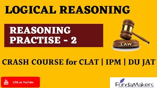 CLAT Online Coaching  CLAT Preparation  CLAT Class  CLAT PREPARATION  REASONING PRACTISE 2 [upl. by Parrie]