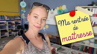 MA RENTRÉE DE MAITRESSE  ✂️📐20192020 amandineteachervlog N°5 [upl. by Ninerb]