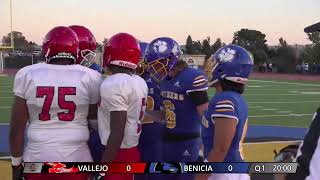 Benicia Football vs Vallejo [upl. by Akili]