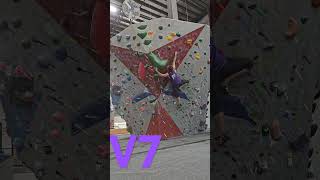 V7 on volumes and bad slopers bouldering climbing [upl. by Nedaj30]