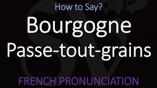 What is amp How to Pronounce Bourgogne Passe tout grains French Burgundy Wine Pronunciation [upl. by Aryt]