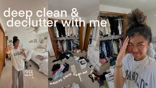 deep cleaning and organizing my entire room 🧼✨🌸 closet cleanout decluttering  summer reset [upl. by Aleacin]