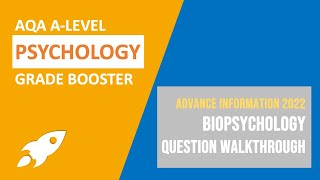 Biopsychology  AI 2022 Question Walkthrough  AQA ALevel Psychology [upl. by Esadnac283]