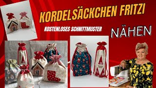 Nähe eine schöne Geschenkverpackung Einfache Säckchen nähen [upl. by Lraed690]