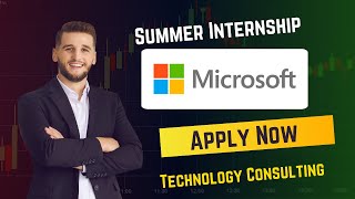 AMAZING Opportunity 🎓 Microsoft Summer Internship Technology Consulting for Students Announced 🔥 [upl. by Notrom]