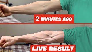 get Veiny Hands amp Forearms At home  Without equipment [upl. by Anwahsit]