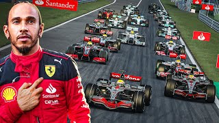 I Put EVERY F1 Car Driven by Lewis Hamilton into a RACE [upl. by Shultz930]