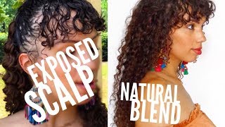 HOW TO  APPLY CURLY CLIP INS FOR FINE THIN LOW DENSITY HAIR [upl. by Enilada]